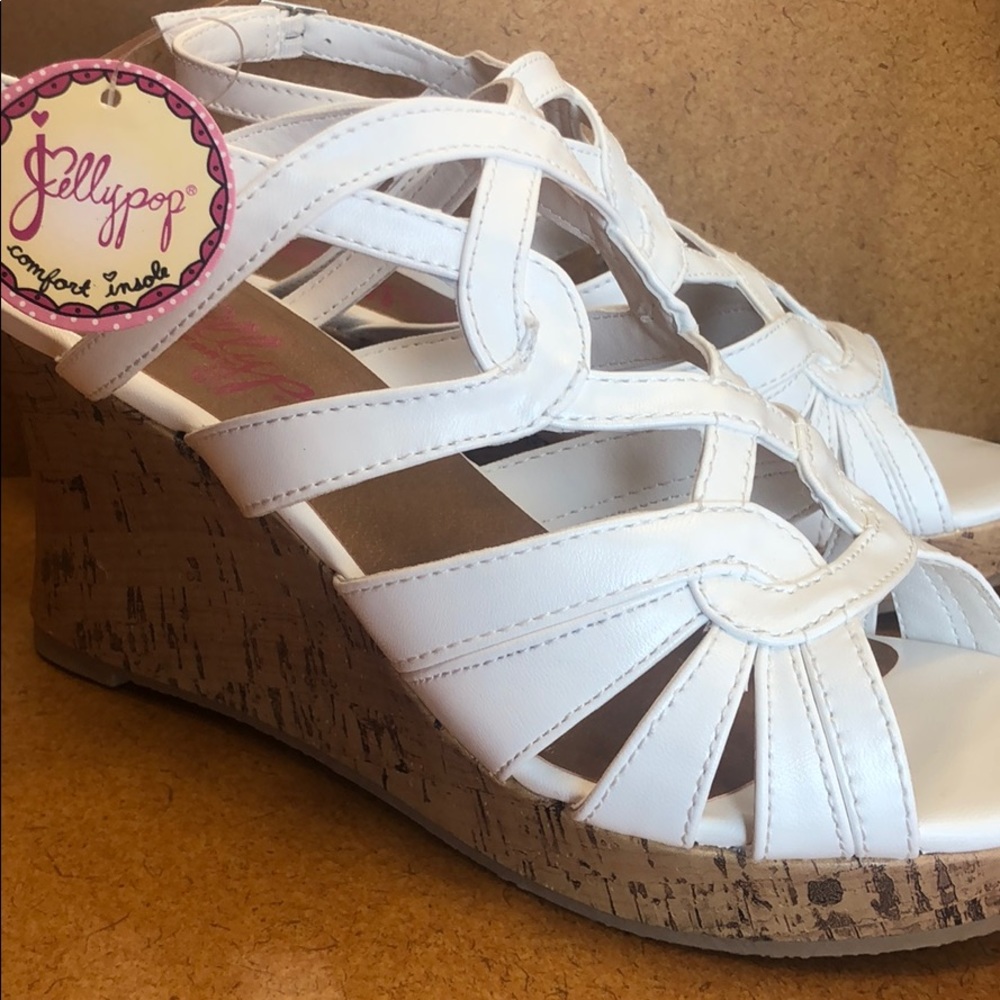 Alabama white wedge shoe!